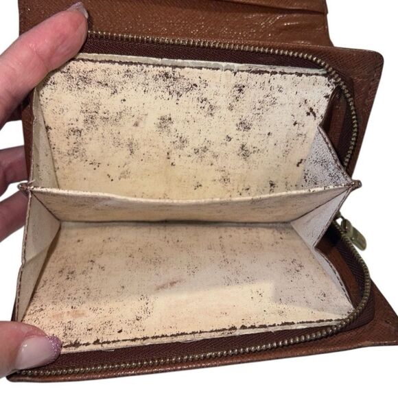 Louis Vuitton Brown Monogram Leather Bifold Wallet CA0929 Authentic - Picture 12 of 14